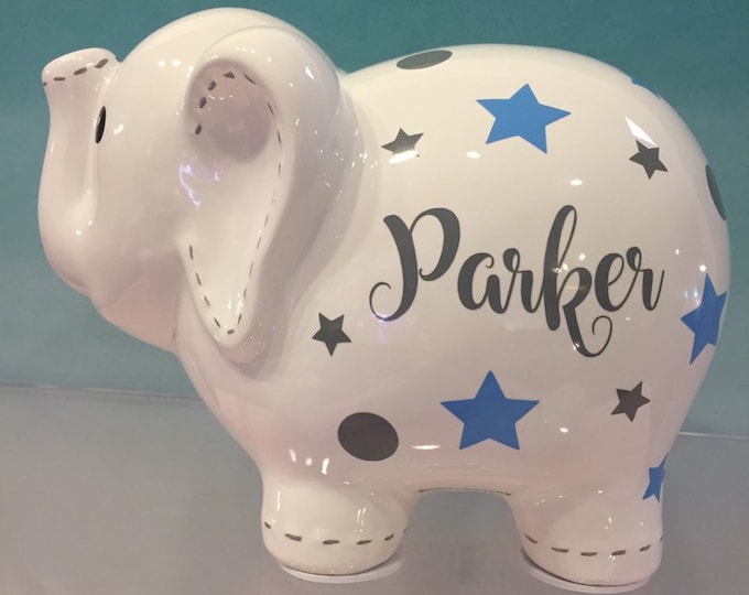 Personalized Elephant Piggy Bankelephant Piggy Bankpiggy Bank for