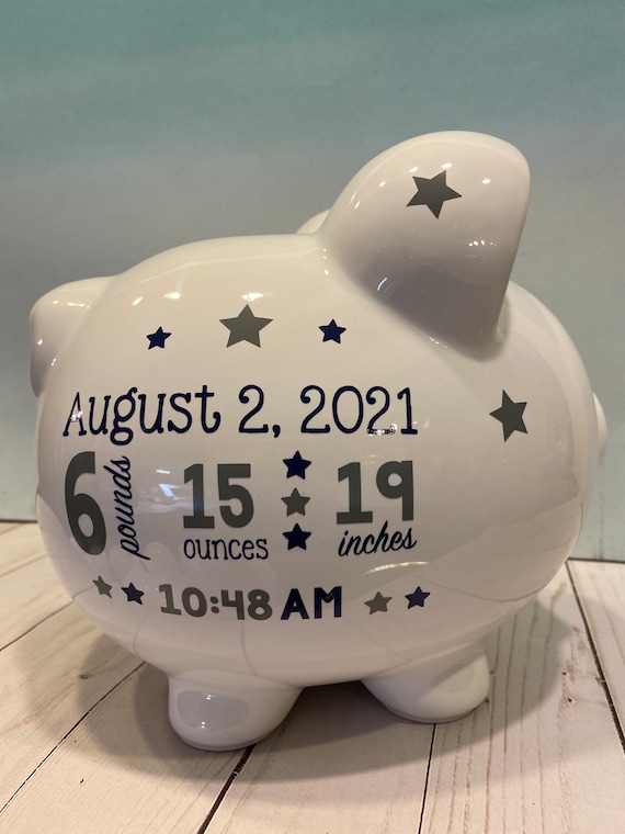 Personalized Large Piggy Bank piggy Bank for Boys piggy Bank for