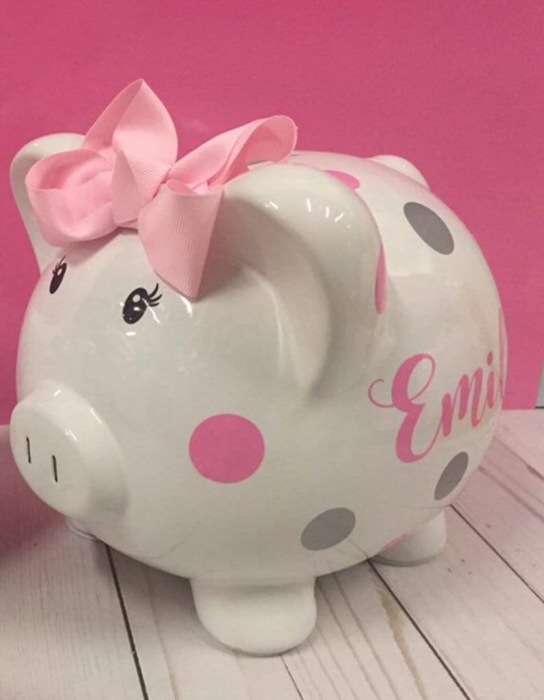 personalized piggy banks for girls