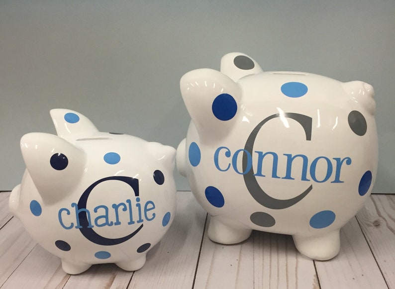Personalized Piggy BankPiggy bankBabys first piggy Etsy