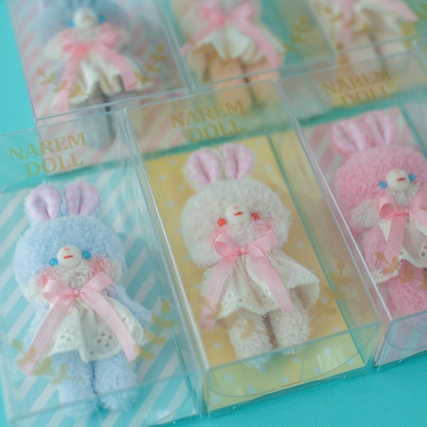 Handmade Miniature Rabbit in Dress Doll - Cute Collectible Toy