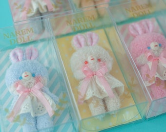 Handmade Miniature Rabbit in Dress Doll - Cute Collectible Toy