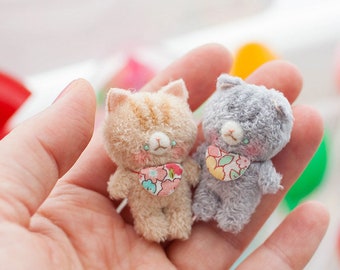 Handmade Miniature Baby Cat Doll - Cute Collectible Toy