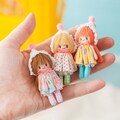 Handmade Miniature Bonnet Girl Doll - Cute Collectible Toy product logo