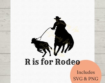 R is for Rodeo PNG SVG Sublimation Files