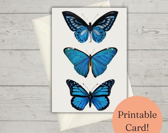 Printable Blank Greeting Card - Save a Trip to the Store for Cards