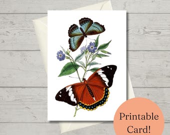 Printable Blank Greeting Thank You Birthday Sympathy Card