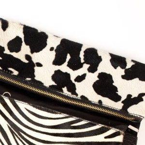 Cow Leather clutch medium size image 2