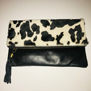 Cow Leather clutch medium size image 1