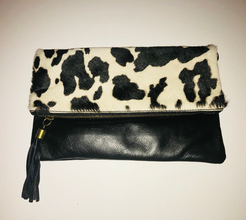 Cow Leather clutch medium size image 1