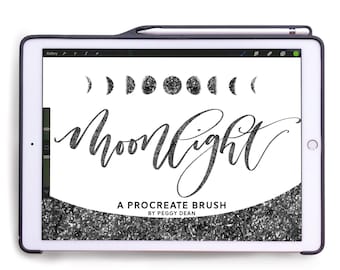 Moonlight Twinkling Custom Brush for Procreate | iPad Pro | Apple