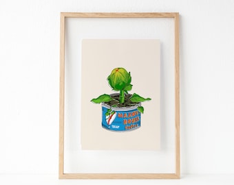 Baby Audrey II Illustration | Wall Decor | Little Shop of Horrors