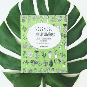 LIMITED EDITION Botanical Line Drawing: Cactus & Succulent Edition - Paperback (Signed)