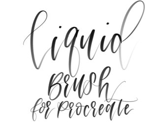 Liquid Inky Brush for Procreate | iPad Pro