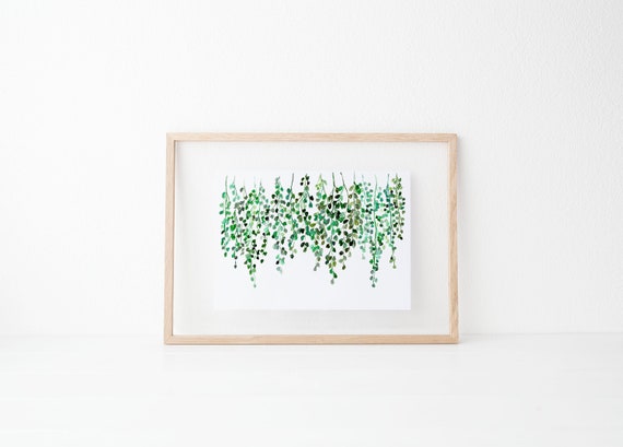 Hanging Vines Wall Print Secret Garden 