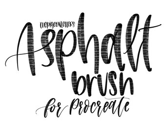 Asphalt Brush for Procreate | iPad Lettering | The Pigeon Letters