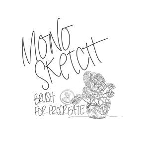 Mono Sketch Brush Pen for ProCreate iPad Pro