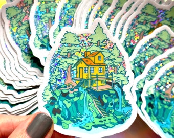 Portland Oregon Cabin Sticker