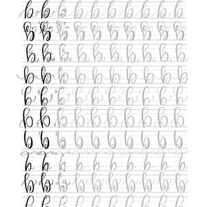 BUNDLE & Save Hand Lettering Practice Sheets 10 Ways to Hand Letter the Alphabet Uppercase Lowercase Learn Brush Calligraphy image 5