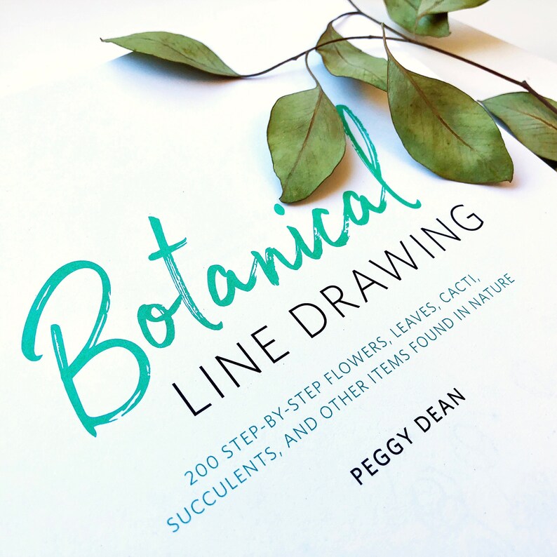 Botanical Line Drawing Paperback Book new Version Signed Etsy