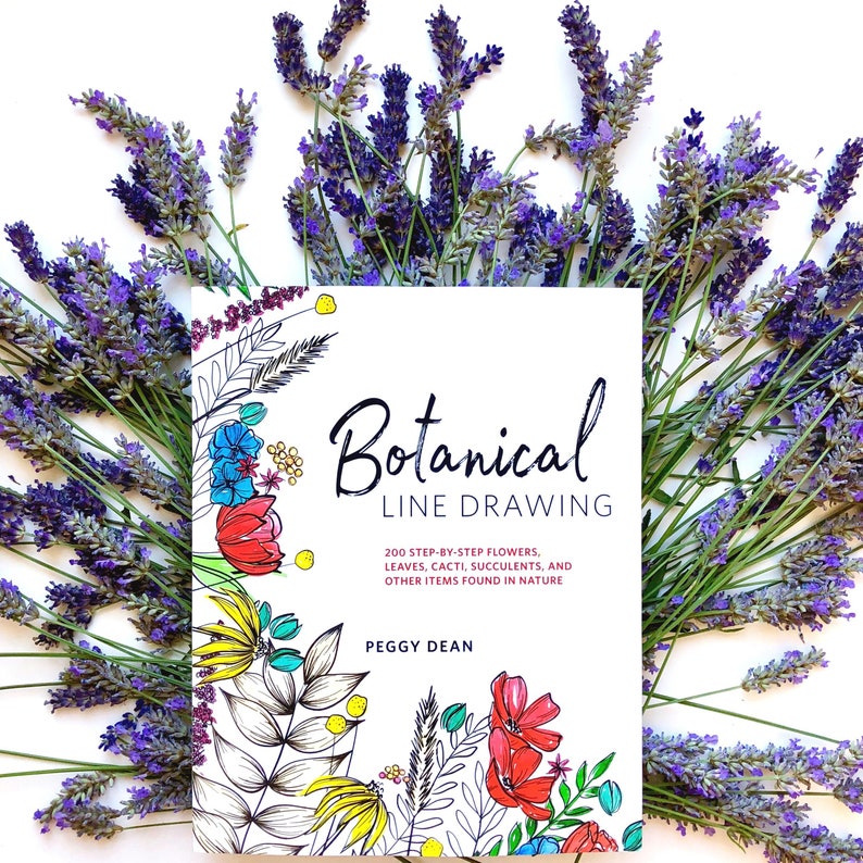 Botanical Line Drawing Paperback Book new Version Signed Etsy