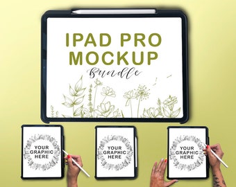 iPad Pro Mockup Bundle | Customizable  Styled Mockup | Mockup Template | Computer Mockup | Laptop Mockup