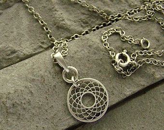 Silber necklace 925 oxidized