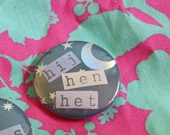 Dutch pronoun button with 3 pronouns