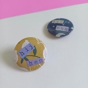 Dutch pronoun button with 1 pronoun