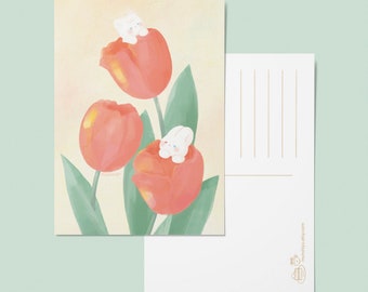 Tulips Postcard | Giftcard | Art Print | A6