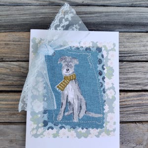 fabric cards dog themed