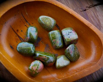 Tumbled Unakite tumbled crystals single gemstone crystal supplies healing crystals collectable minerals crystal gridding party favours