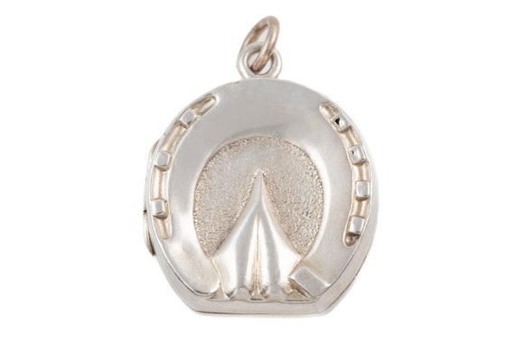 Victorian Silver Horseshoe Locket c.1900