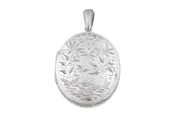 Victorian Aesthetic Silver Locket