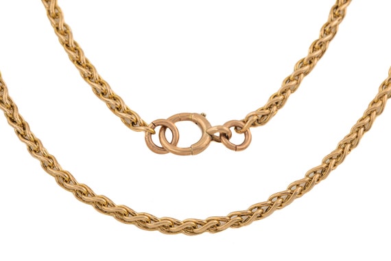 Victorian Gold Spiga Chain, 15 & 1/2" (9.3g)