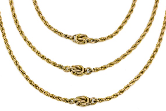 9ct Gold Victorian Multi-layer Statement Necklace,