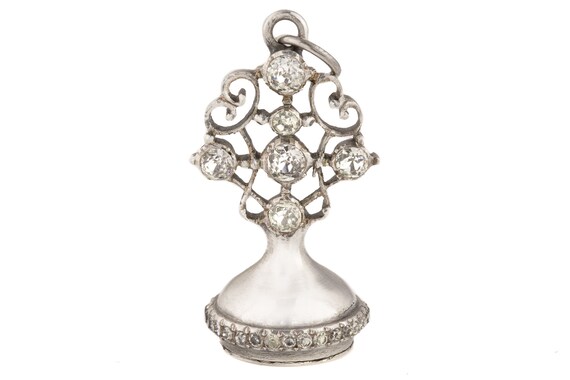 19th Century Silver Paste Fob