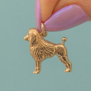 9ct Gold Poodle Dog Charm