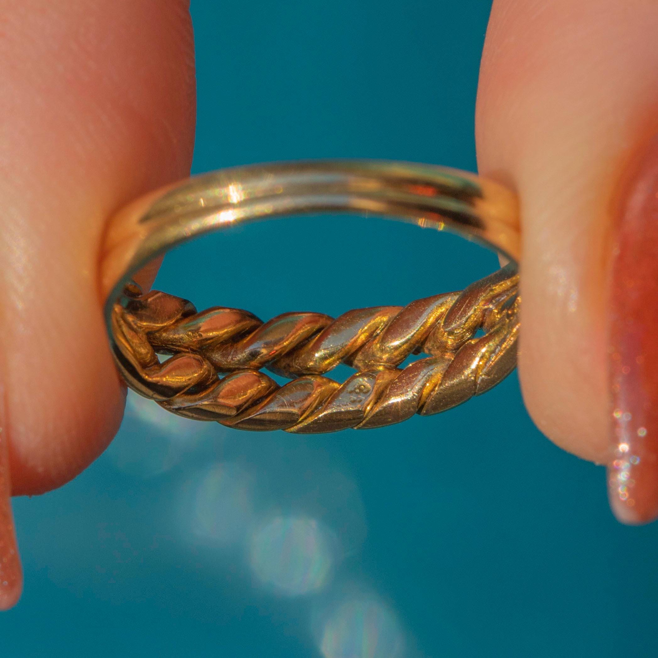 Victorian 18ct Gold Keeper Ring, C.1893 - Etsy