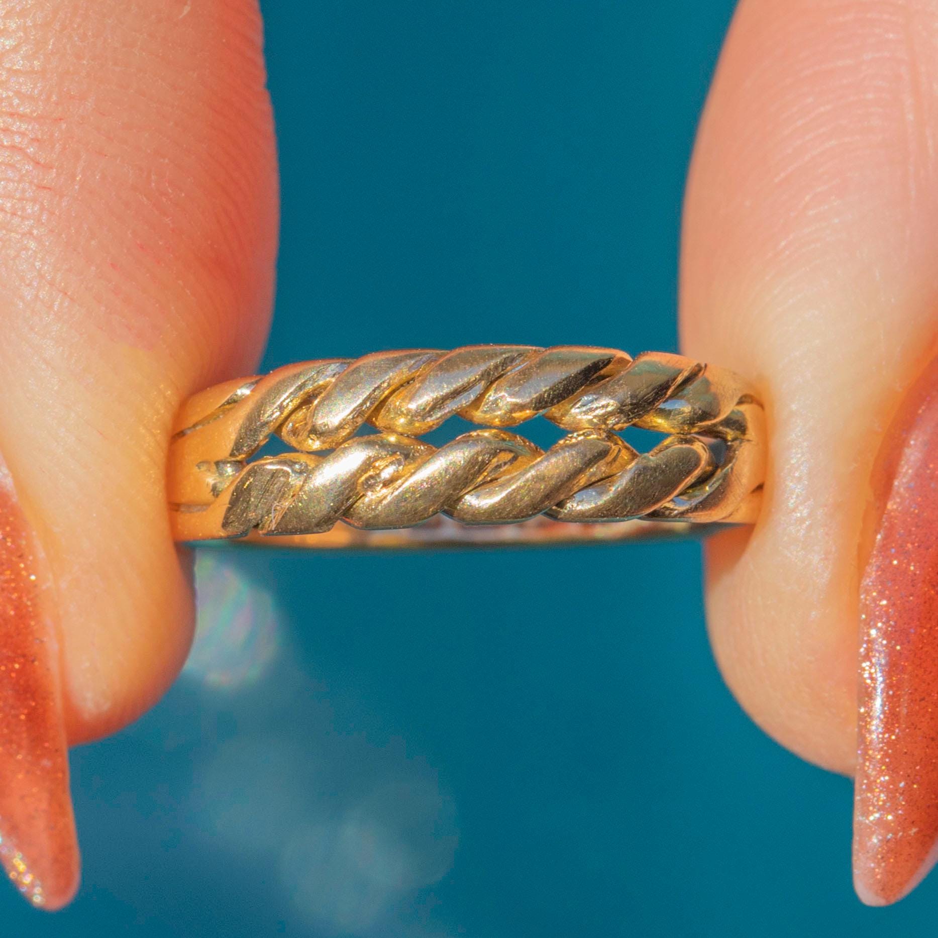 Victorian 18ct Gold Keeper Ring, C.1893 - Etsy