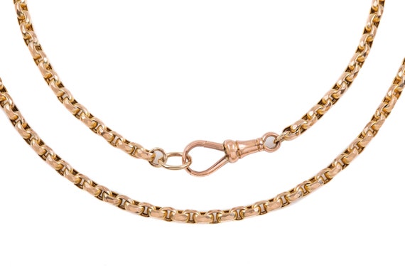 Victorian Gold Faceted Belcher Chain, 19 & 1/3" (1