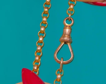 19" 9ct Gold Chain with Dog-Clip Clasp