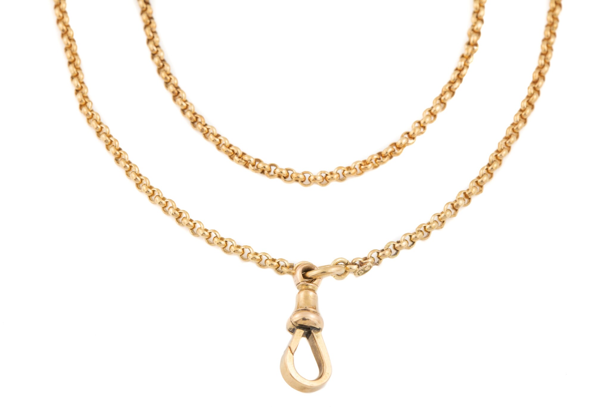 Antique Rose Gold Long Guard Chain 51 