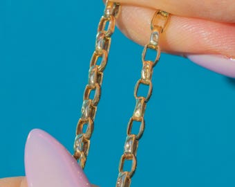 Catena Unisex In Oro Giallo 9 Kt Maglia Groumette Lunghezza 50 Cm Cappagli Gioielli 162735 - Foto 9