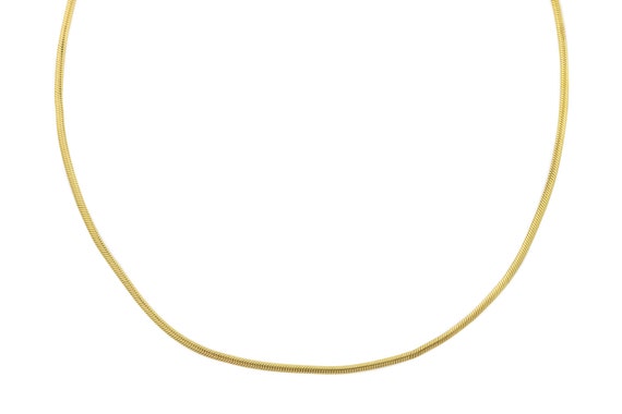 Antique 18ct Gold Snake Chain Necklace, 18.5" (8.7
