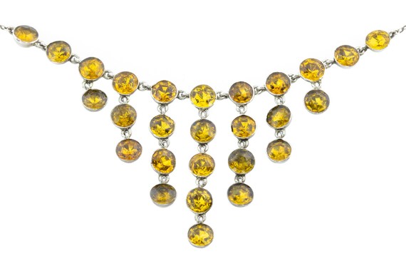 Victorian Paste "Day and Night" Cascade Necklace,