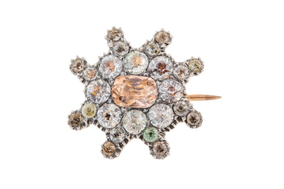 Georgian Paste "Starburst" Brooch
