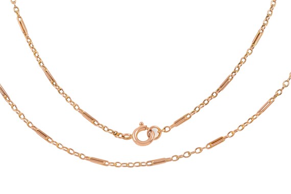 Victorian Gold Paperclip Chain, 21 & 3/4" (4.7g)