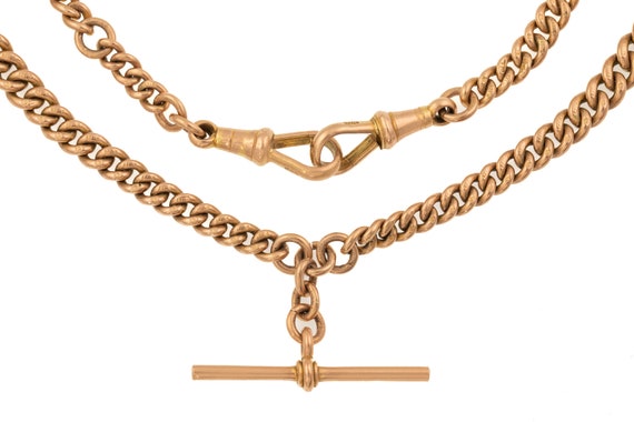 15.5 Antique 9ct Gold Graduating Link 