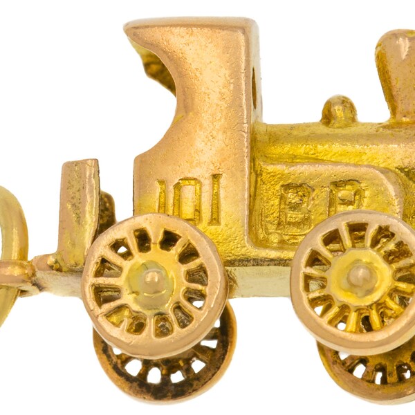 Gold Train Necklace Etsy